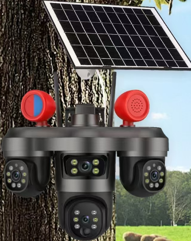 LK-CT36DF AOV 3 lense 3 ptz solar camera