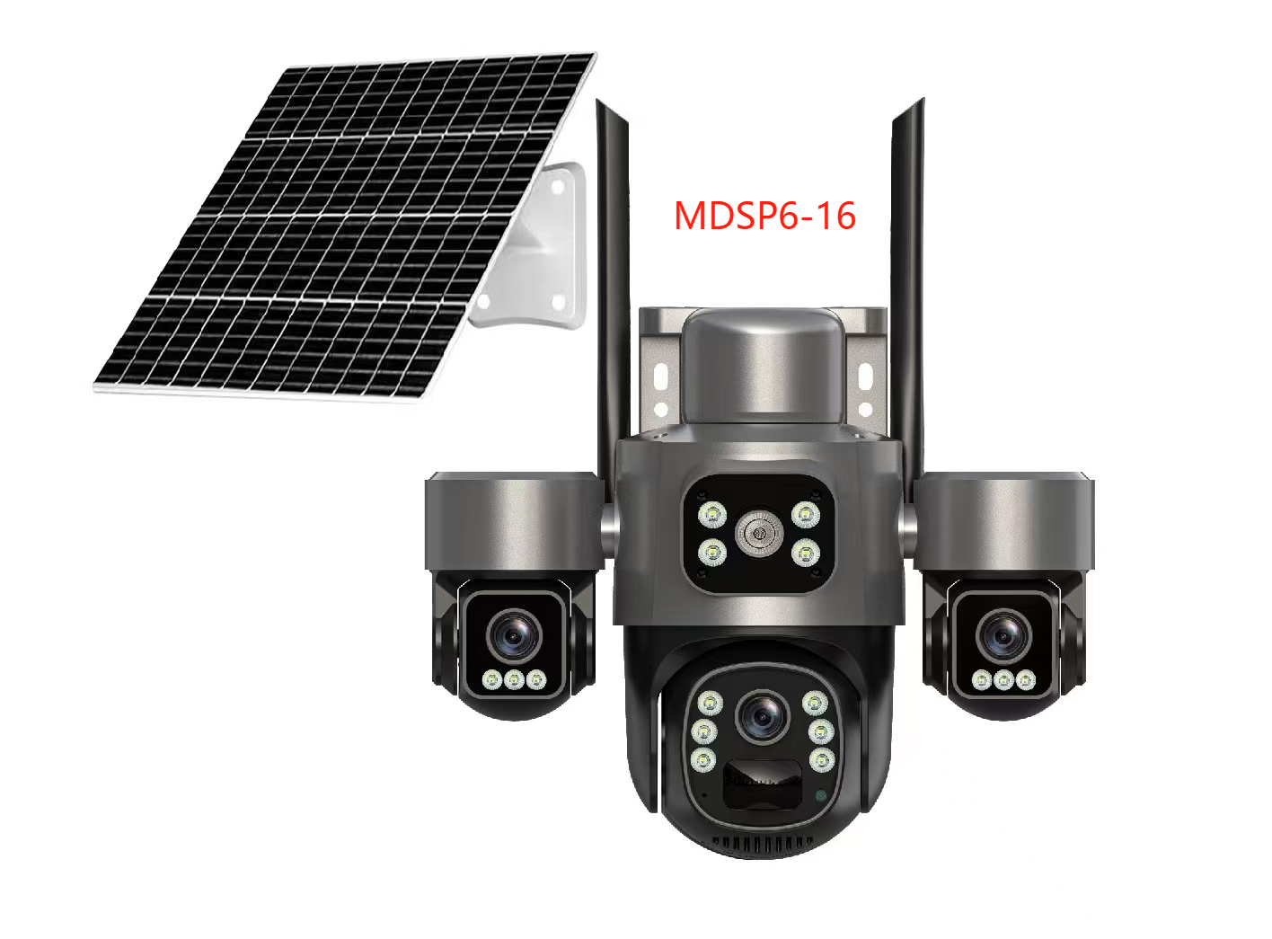 MDSP6-16 AOV 3 lense 3 ptz solar camera
