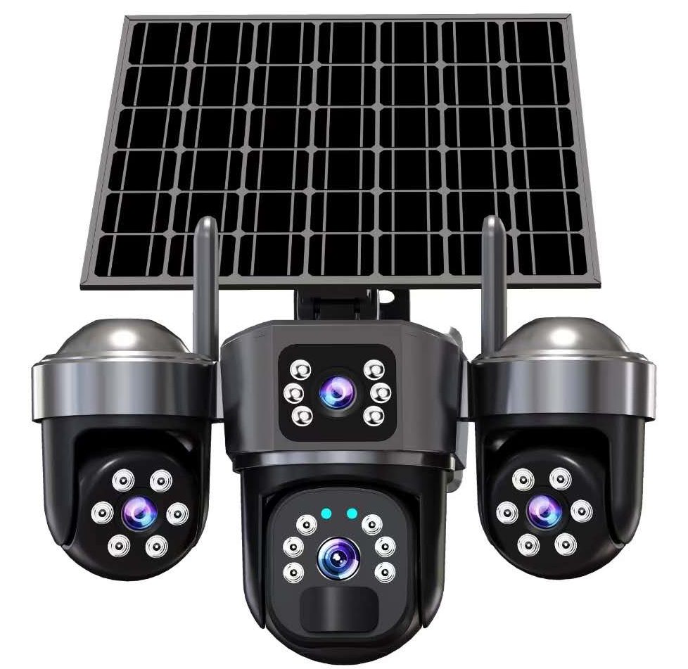 XW819P AOV 3 lens 1 ptz solar camera