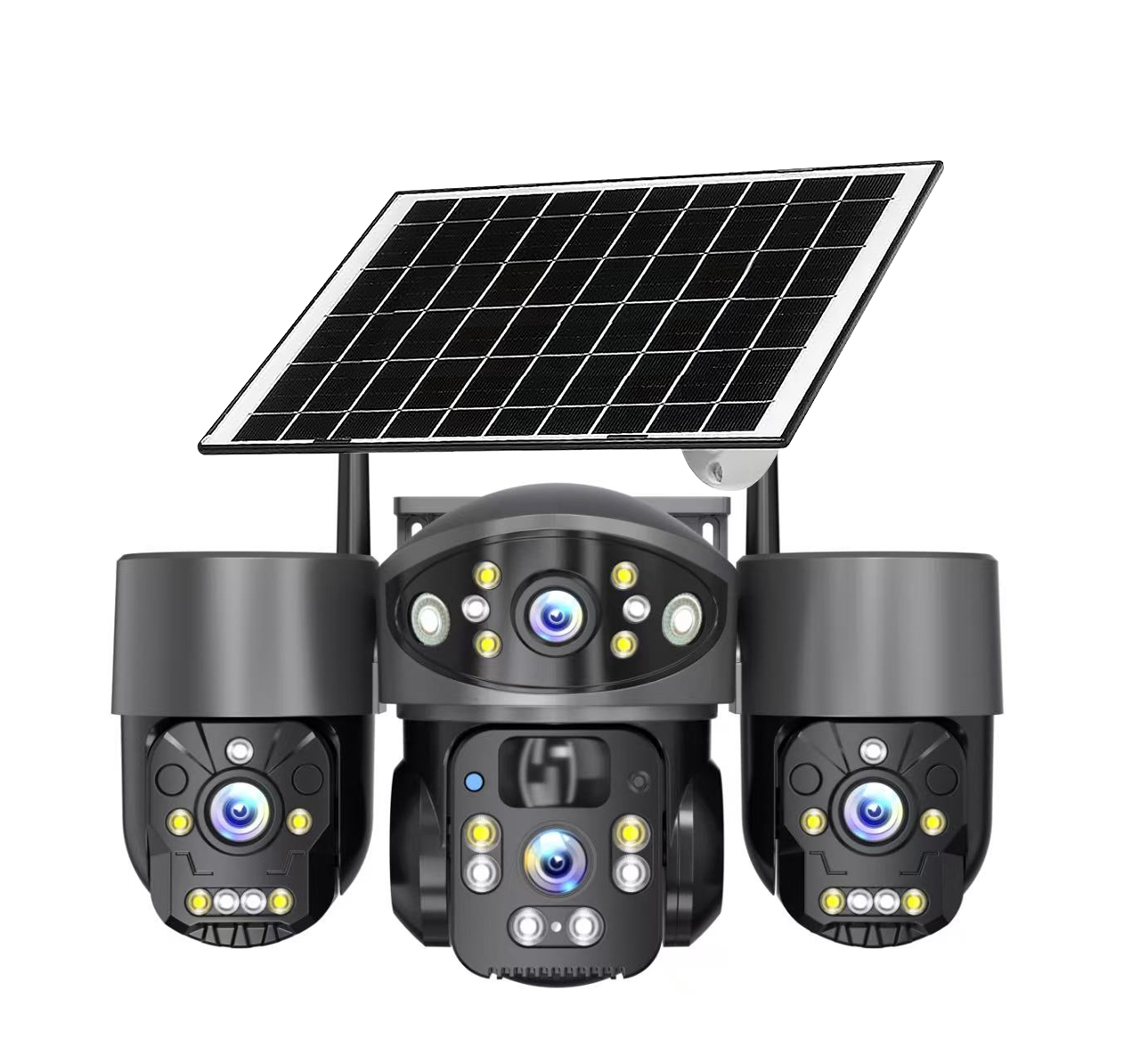 LK-RJ6D AOV 3 lense 3 ptz solar camera