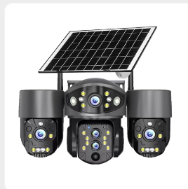 LK-RJF3D AOV 4 lense 3 ptz solar camera