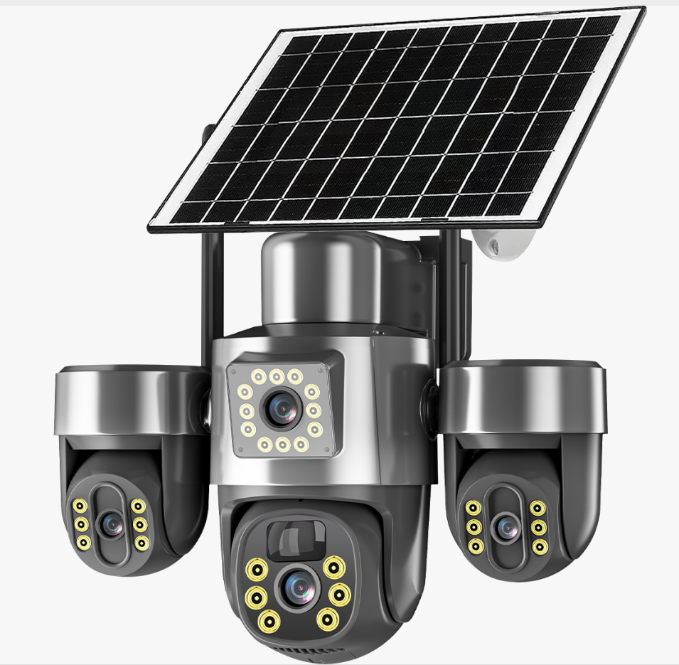LK-JRF6 AOV 4 lense 3 ptz solar camera