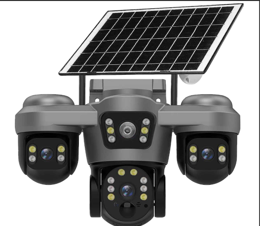 LK-SP17 AOV 3 lens 1 ptz solar camera