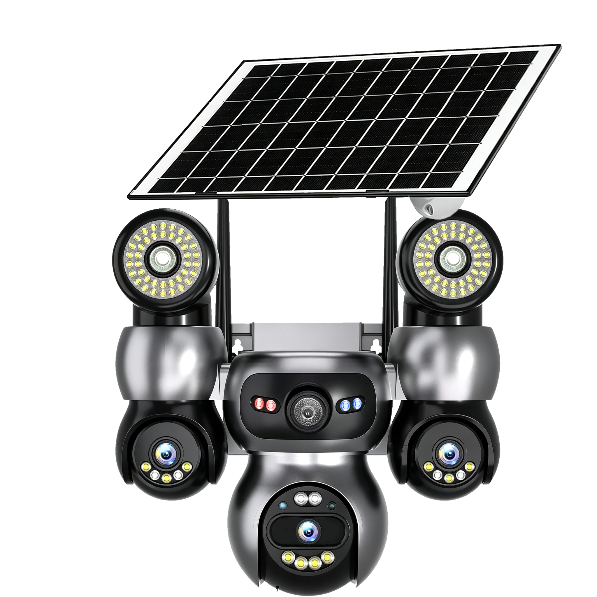 LK-SP19D AOV 3 lens 1 ptz solar camera